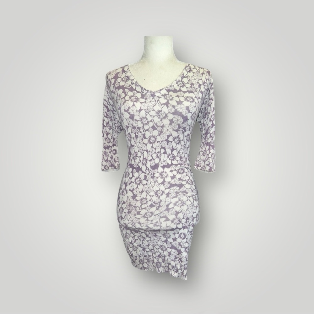 Y2k Joyce Leslie Purple 3/4 Sleeve Mini Dress Or Top